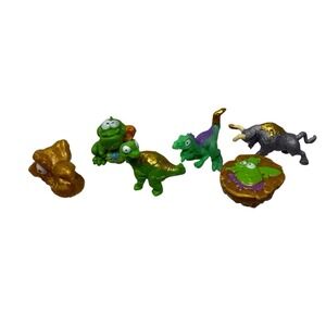 Lot Of 6 Zuru‎ Smashers Dino Island Surprise Gold 1" Mini Figures
